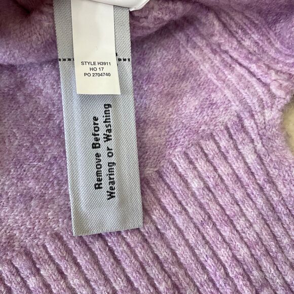 NWT J. Crew V-neck Sweater Alpaca Wool Blend women’s XXS light purple soft - Picture 13 of 13